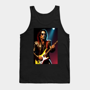 steve vai rock star graphic design artwork Tank Top